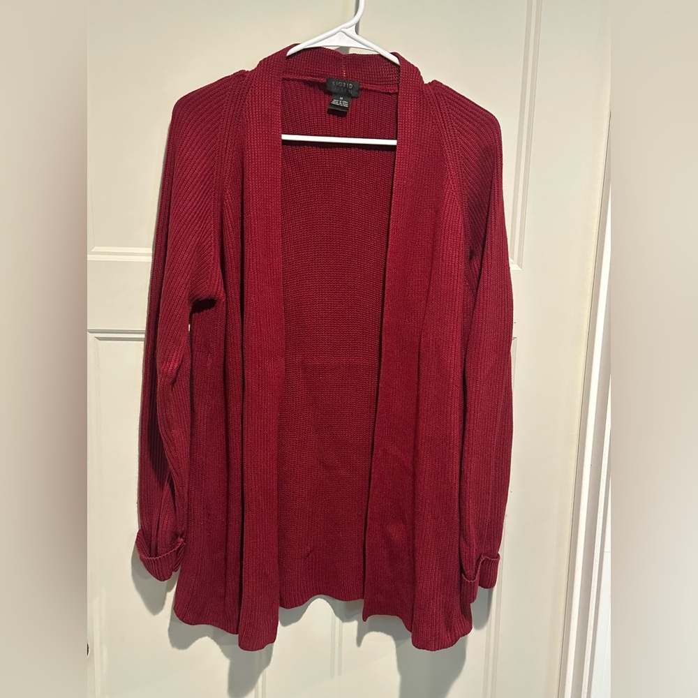 Sigrid Olsen Silk Cashmere Open Front Cardigan - Medium
